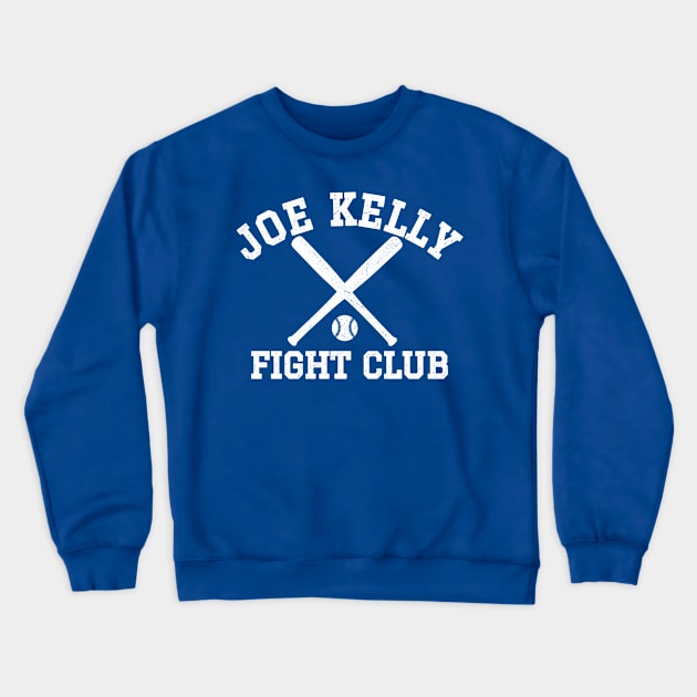 Joe Kelly Fight Club Blue Crewneck Sweatshirt by Clara switzrlnd